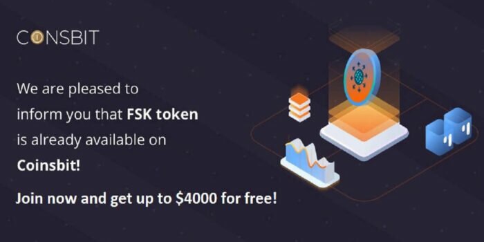 FreeSky airdrop by Coinsbit – Get $4000 in FSK tokens for free